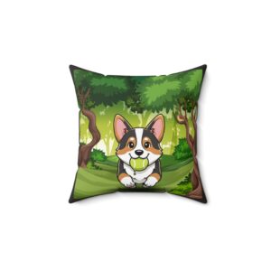 The Forest Fetcher: Simple and catchy Spun Polyester Square Pillow