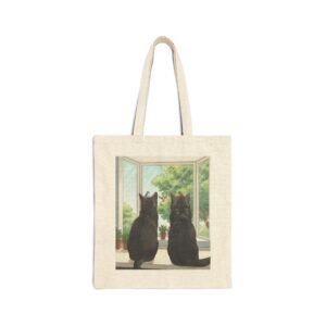 Window Watchers Cotton Canvas Tote Bag